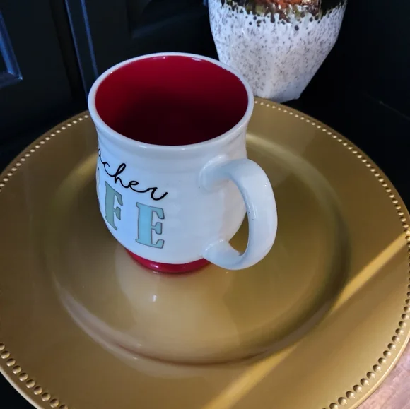 Teacher Life Mug with Red Interior - Picture 3 of 4